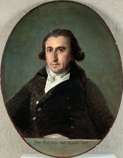 Portrait of Martín Zapater by Francisco de Goya
